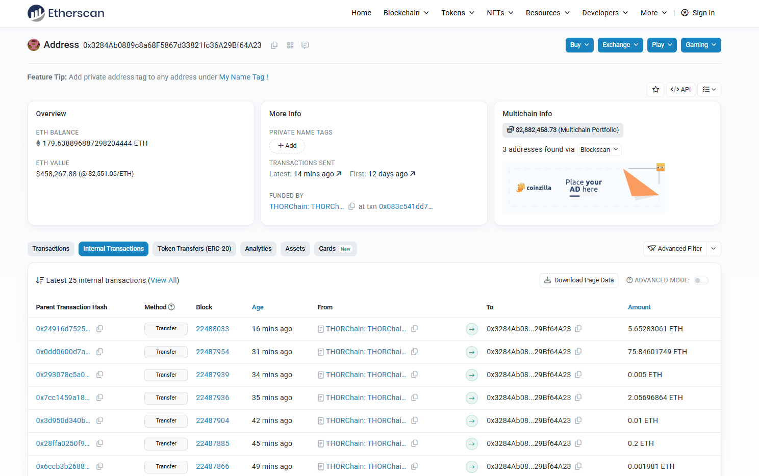 etherscan address