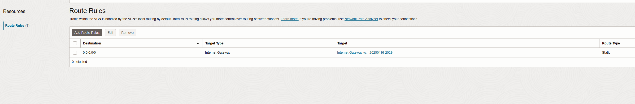 oracle internet gateway