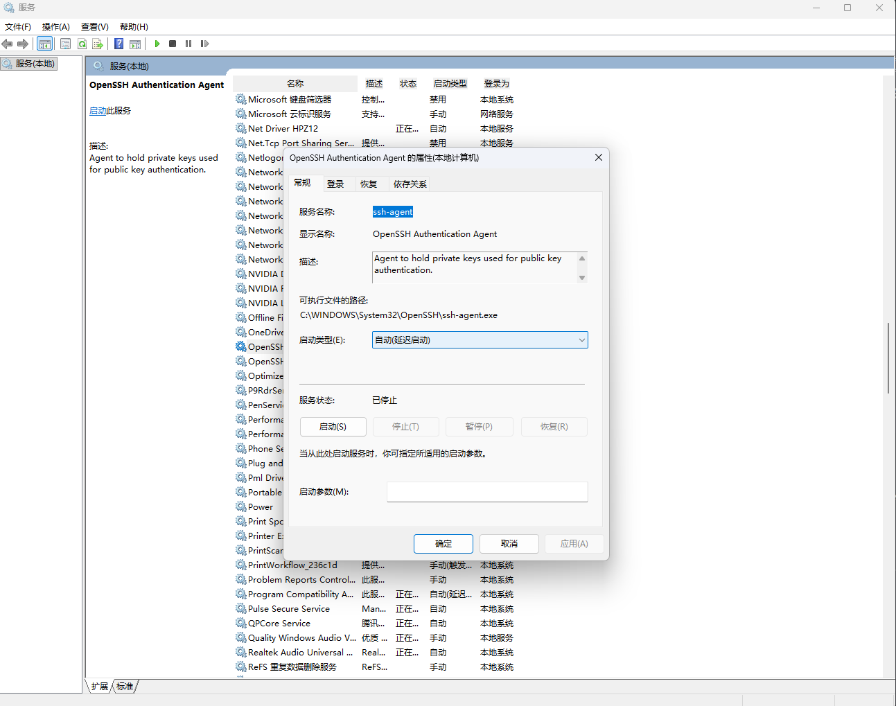 ssh agent config